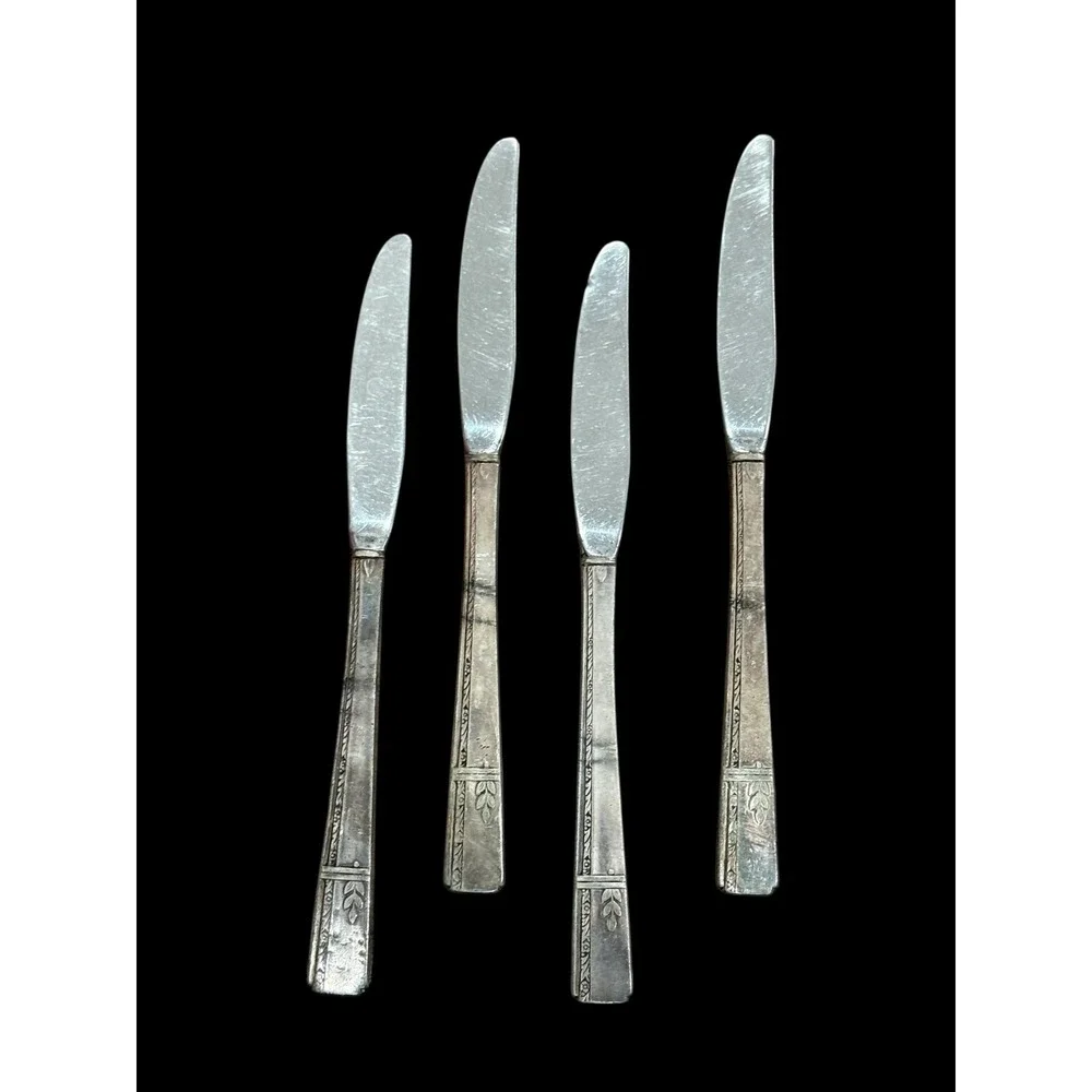 Vintage Oneida Grenoble‎ Prestige Silverplate Flatware Set 28 Pc 1938 Heirloom